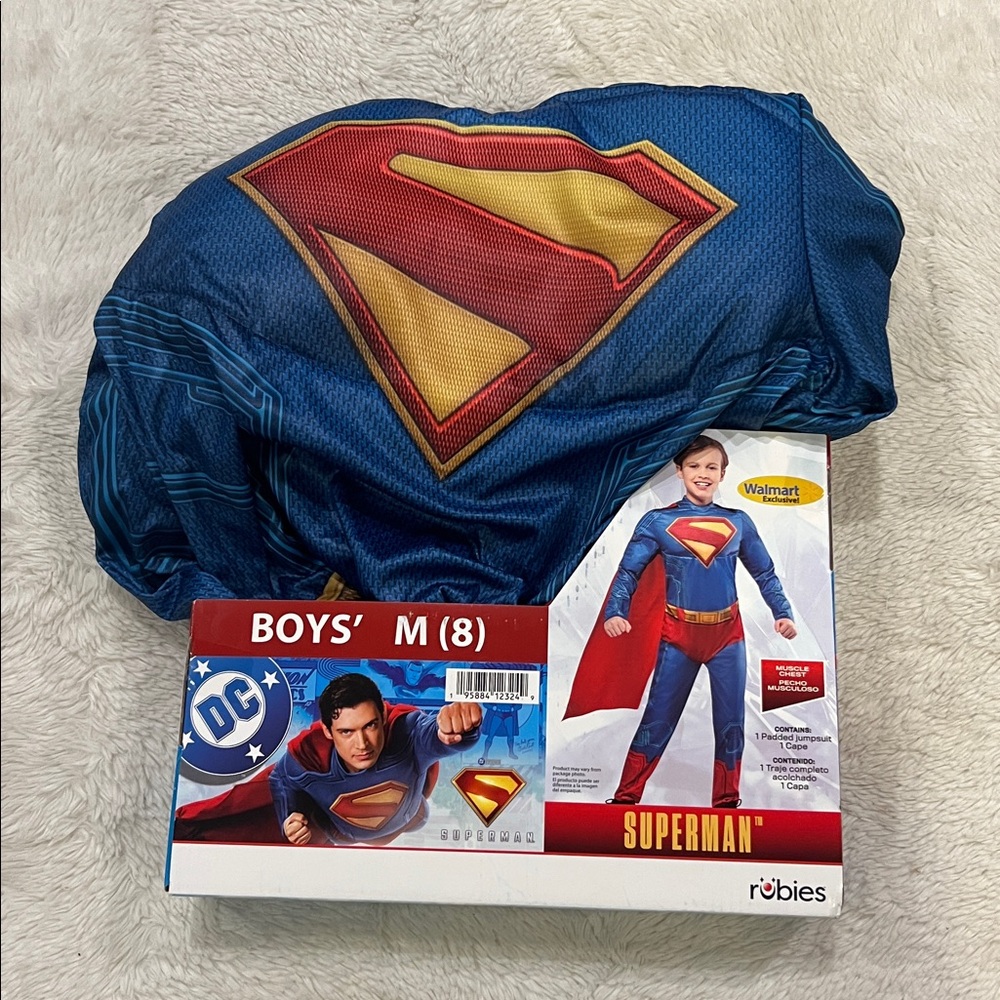 Boys Superman costume medium 8 new